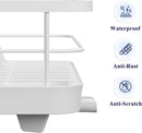 CARLA HOME Dish Drying Rack for Kitchen Counter with Removable Drip Tray, Utensil Holder and Cutlery Organizer-2050057500199358467