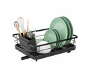 CARLA HOME Dish Drying Rack for Kitchen Counter with Removable Drip Tray, Utensil Holder and Cutlery Organizer-2050057500362936329