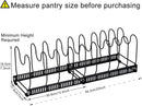 CARLA HOME Expandable Pot and Pan Organizer Rack for Cabinet with 10 Adjustable Dividers, Lid & Cookware Holder for Kitchen Pantry or Countertop Storage-2050057500530708481