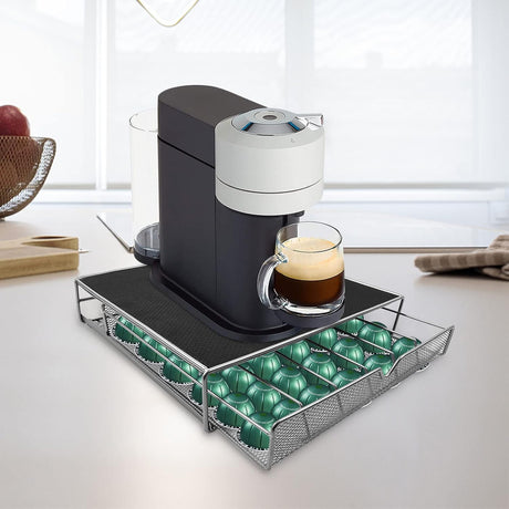 CARLA HOME K-Cup Coffee Pod Drawer for 36 Coffee Pods Storage for Home Kitchen Counter Organizer-2050057500685897733
