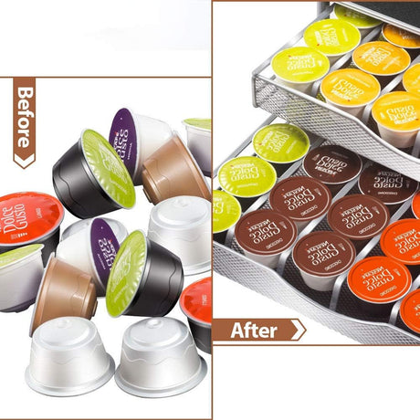 CARLA HOME K-Cup Coffee Pod Drawer for 72 Coffee Pods Storage for Home Kitchen Counter Organizer-2050057500866252804