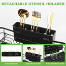 CARLA HOME Expandable Dish Drying Rack with Drainage Spout, Utensil Holder & Drainboardfor Kitchen Countertop Organizer (2 tier)-2050057501205991430