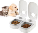 CARLA HOME 2 Meal Automatic Pet Feeder with Timer for Cat & Dog Wet & Dry Food (Dual Bowl 700ML)-2050057507338063872
