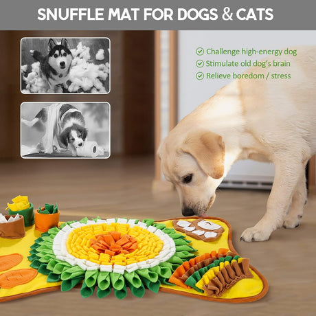 CARLA HOME Snuffle Interactive Feeding Mat Toy for Dogs & Pets-2050057508298559491