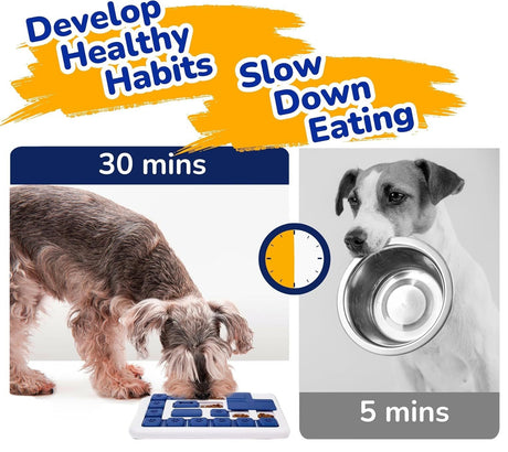 CARLA HOME Interactive Dog Puzzle Toy Slow Feeder Treat Dispenser for Dogs & Cats-2050057508600549378