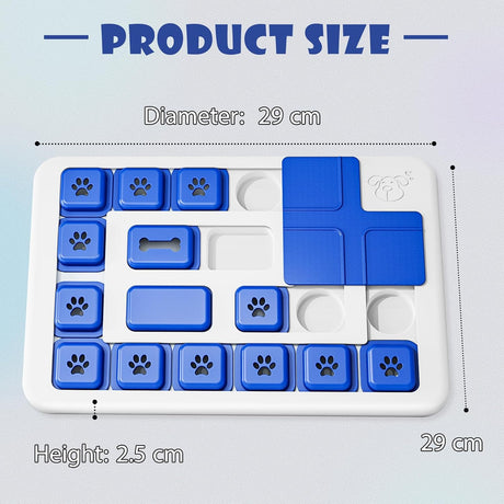 CARLA HOME Interactive Dog Puzzle Toy Slow Feeder Treat Dispenser for Dogs & Cats-2050057508600549384