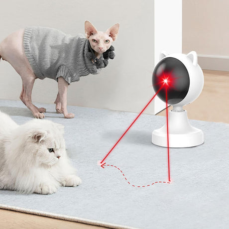 CARLA HOME Interactive Laser Toy for Cats with Adjustable Angle, USB Rechargeable & 2 Speed Modes-2050057508759932935