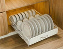 CARLA HOME Pull Out Dish Rack for Kitchen Cabinet with Slide Out Drawer Organizer for Plates, Bowls & Utensils-2050057509703651328