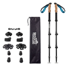 Mountview 2 Pcs Hiking Trekking Poles Walking Stick Adjustable Lightweight Black-2050059022798819336