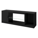 Levede TV Stand Storage with LED 140cm Black-2050056754112368649