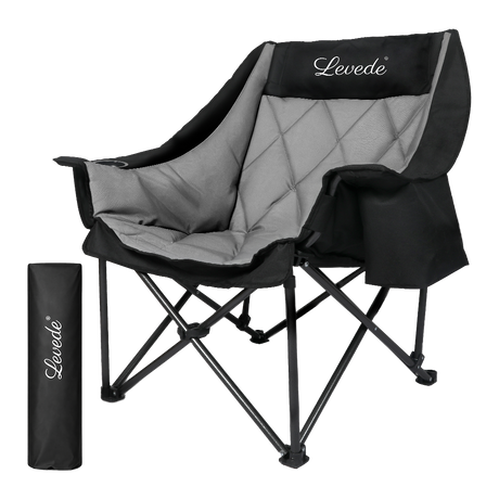 Levede Folding Camping Chair Extra Large Outdoor Portable Fishing Travel Seat-2050056782147096584