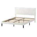 Levede Double Bed Frame Upholstered Adjustable Headboard Platform Mattress Base-2050056771569061896