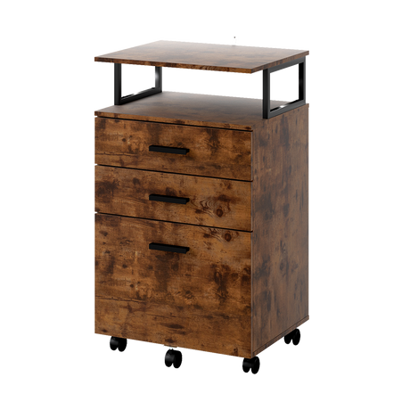 Levede Mobile File Cabinet 3 Drawers Home Office Desk-2006732762572263432