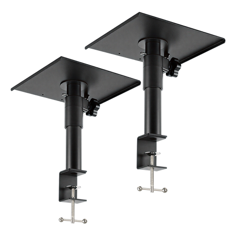 Levede 2x Desk Clamp Speaker Stands Set Adjustable Rotatable Monitor CD Player-2050056791437479944