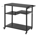 Levede Outdoor Kitchen Cart 3 Tier BBQ Grill Cart Mobile Patio Serving Trolley-2050059021565693960