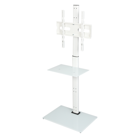 Levede TV Floor Stand 32-65 Inch Universal Swivel Height Adjustable Mount White-2050056791261319176