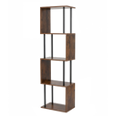 Levede Bookshelf 5 Tier Display Shelf Bookcase Storage Rack S-Shaped Anti-Tip-2050056772479225865