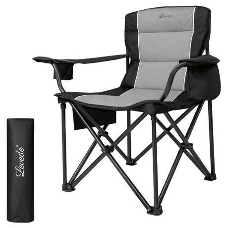 Levede Camping Chair Large Folding Outdoor Portable Fishing Picnic Travel Seat-2050056782323257352
