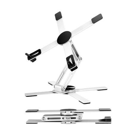 Levede Portable Laptop Stand 360 Rotating Bracket Foldable Aluminum Desk Riser-2050056791982739464