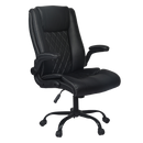 Levede Executive Office Chair Footrest PU Leather Tilt Gaming Work Seat Black-2050056783220838408
