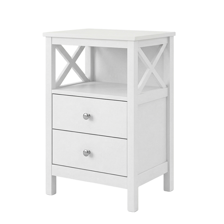 Levede Bedside Table Nightstand Side End Table 2 Drawers Storage Bedroom Cabinet-2050056781207572488