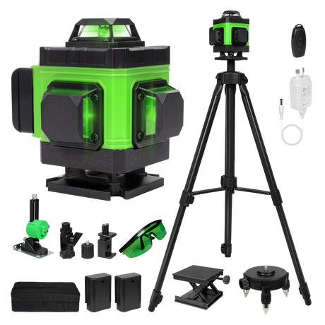 Traderight 16 Lines Green Laser Level Cross Measure Tool Tripod 360�  Rotary-2050056775654313992