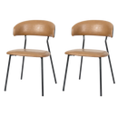 Levede 2x PU Leather Dining Chairs Kitchen Lounge-2050056743995707400