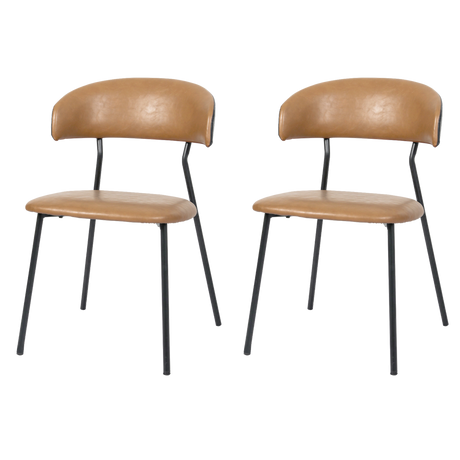 Levede 2x PU Leather Dining Chairs Kitchen Lounge-2050056743995707400