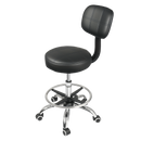 Levede Swivel Office Chair Low Back Round Rolling Stools Height Adjustable-2050056760663871496