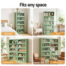 Artiss 2x Buffet Sideboard Cabinet Storage Cupboard Mesh Doors Metal ELIA Green
