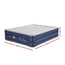 Weisshorn Air Mattress Queen Inflatable Bed 46cm Air bed Cube
