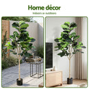 Artiss 180cm Artificial Fiddle Tree Faux Trees Indoor Decor Artificial Plants Lifelike Plant 1.8M