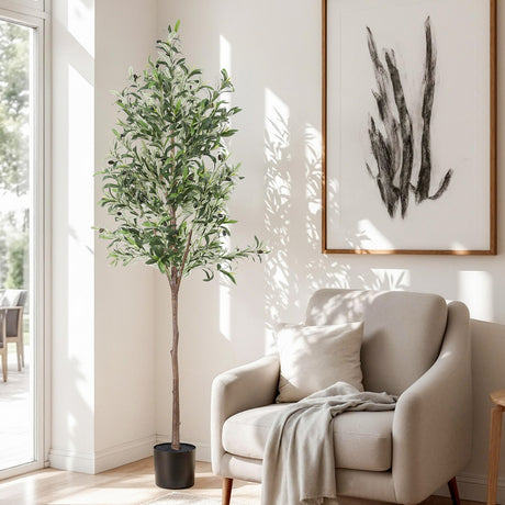 Artiss 180cm Artificial Olive Tree Faux Trees Indoor Decor Artificial Plants Lifelike Plant 1.8M