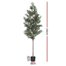Artiss 210cm Artificial Olive Tree Faux Trees Indoor Decor Artificial Plants Lifelike Plant 2.1M