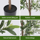 Artiss 210cm Artificial Olive Tree Faux Trees Indoor Decor Artificial Plants Lifelike Plant 2.1M