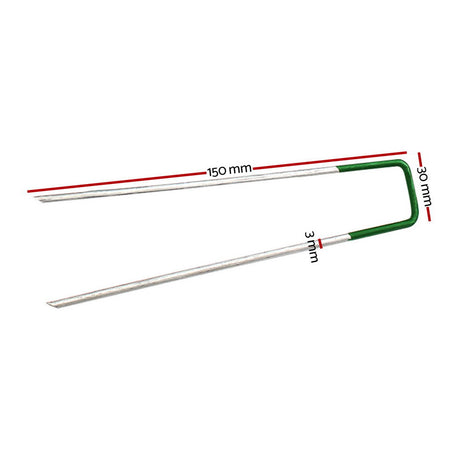 Prime Turf Artificial Grass 50pcs Synthetic Pins Fake Lawn Turf Weed Mat Pegs Joining Tape