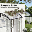 Instahut Window Door Awning 0.8mx2m Transparent