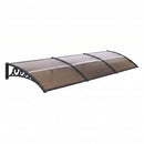 Instahut Window Door Awning 0.8mx3m Brown