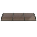 Instahut Window Door Awning 0.8mx3m Brown