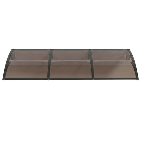 Instahut Window Door Awning 0.8mx3m Brown