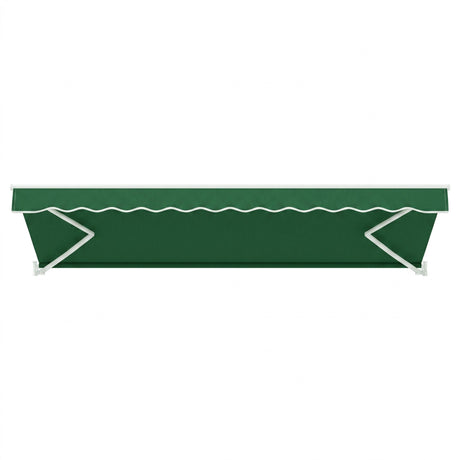 Instahut Retractable Folding Arm Awning Manual Sunshade 5Mx3M Dark Green