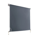 Instahut 1.5X2.5M Outdoor Blinds Awning Roll Down Canopy Retractable Outdoor Blinds Window Shade Grey