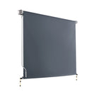 Instahut 2.4X2.5M Outdoor Blinds Awning Roll Down Canopy Retractable Outdoor Blinds Window Shade Grey