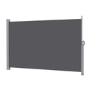Instahut 2X3.5M Side Awning Retractable Privacy Screen Outdoor Sun Shade Grey