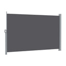 Instahut 2X3.5M Side Awning Retractable Privacy Screen Outdoor Sun Shade Grey