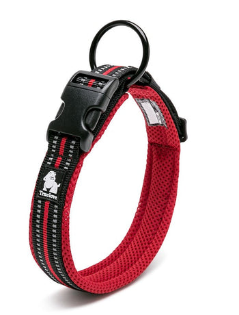 True Love Heavy Duty Reflective Dog Collar - Red, L-1962324890233212928