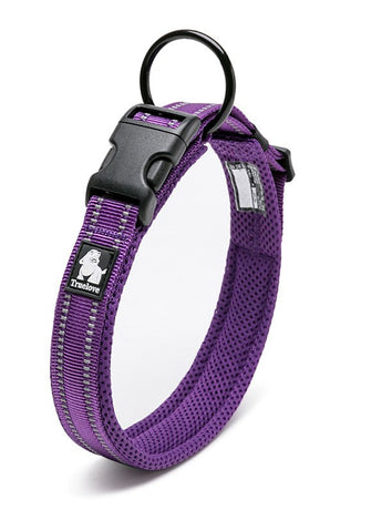 True Love Heavy Duty Reflective Dog Collar - Purple, 2XS-1962324888182198272