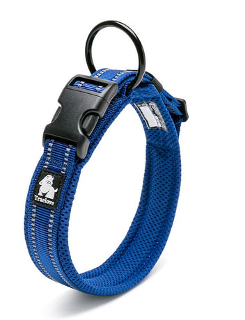 True Love Heavy Duty Reflective Dog Collar - Blue, 2XL-1962324883799150592