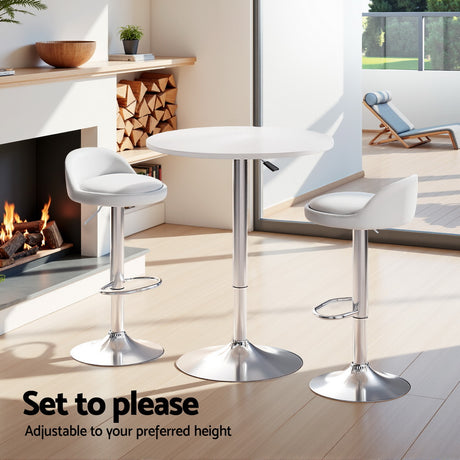 Artiss Bar Table and Stools Set Dining Desk Kitchen Chairs Cafe Pub