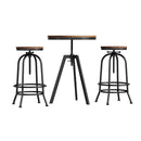 Artiss Bar Table Stools Set Dining Desk Industrial Kitchen Chairs Cafe Pub